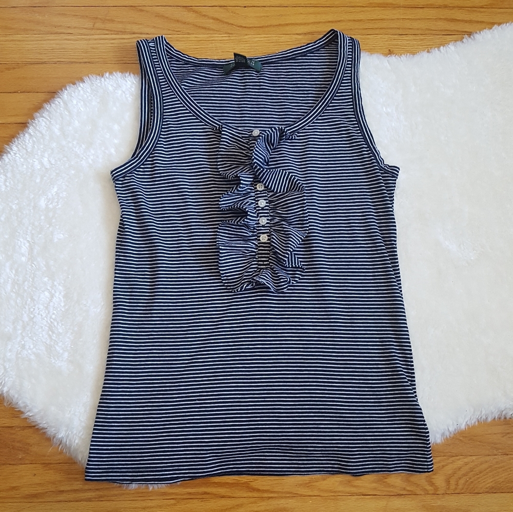 LAUREN Ralph Lauren Striped Tank Top